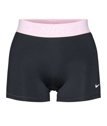 Женские Шорты теннисные Nike Pro Dri-Fit 365 Mid-Rise 3in - black/pink foam/white