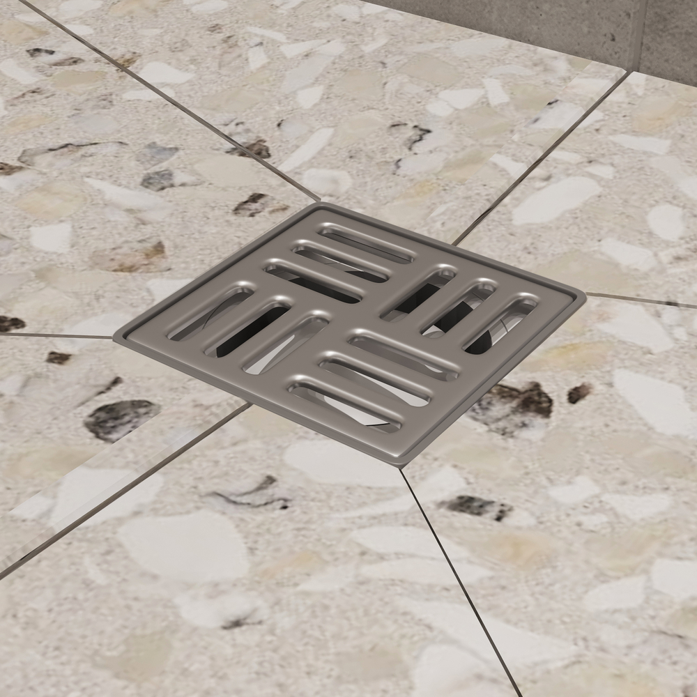 Душевой трап CK DRAIN 4001-0150-10 10x10, в пол, с сифоном