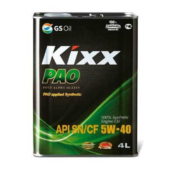 L208344TE1 Kixx PAO 5W-40 синтетическое моторное масло (4 литра) старая тара