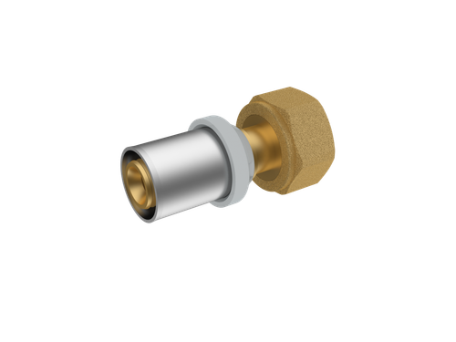 Штуцер RIIFO Omni с накидной гайкой пресс латунь  40-1 1/2"НГ