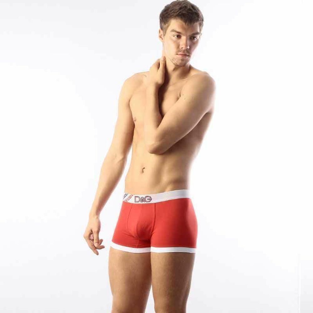 Мужские трусы боксеры красные D&amp;G Red Boxer