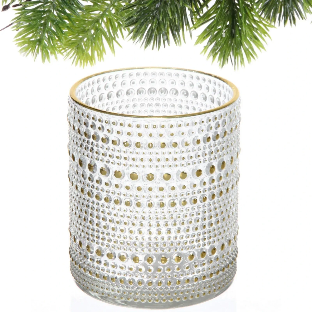 Подсвечник «Хрустальный блеск» 8,5*10 см, Белый