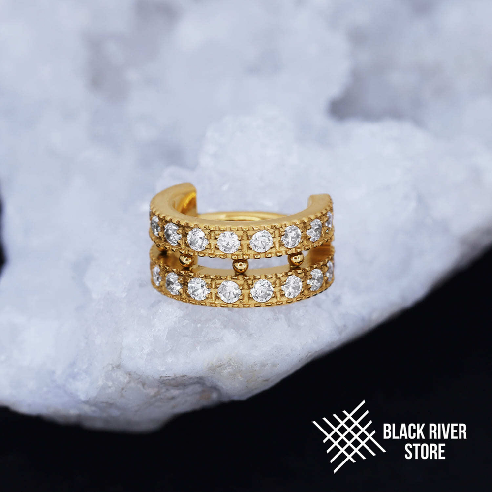 Кликер Orion Crystal PVD Yellow 1.2мм