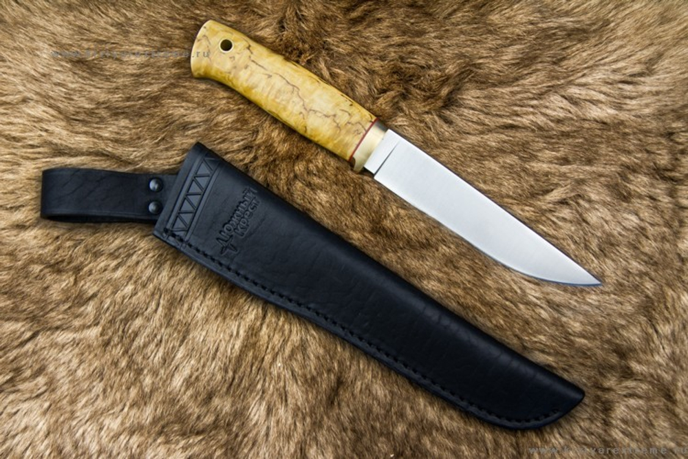 Туристический нож Длинный Джек 440С Карельская Берёза