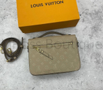 Бежевая кожаная сумка Pochette Metis Louis Vuitton