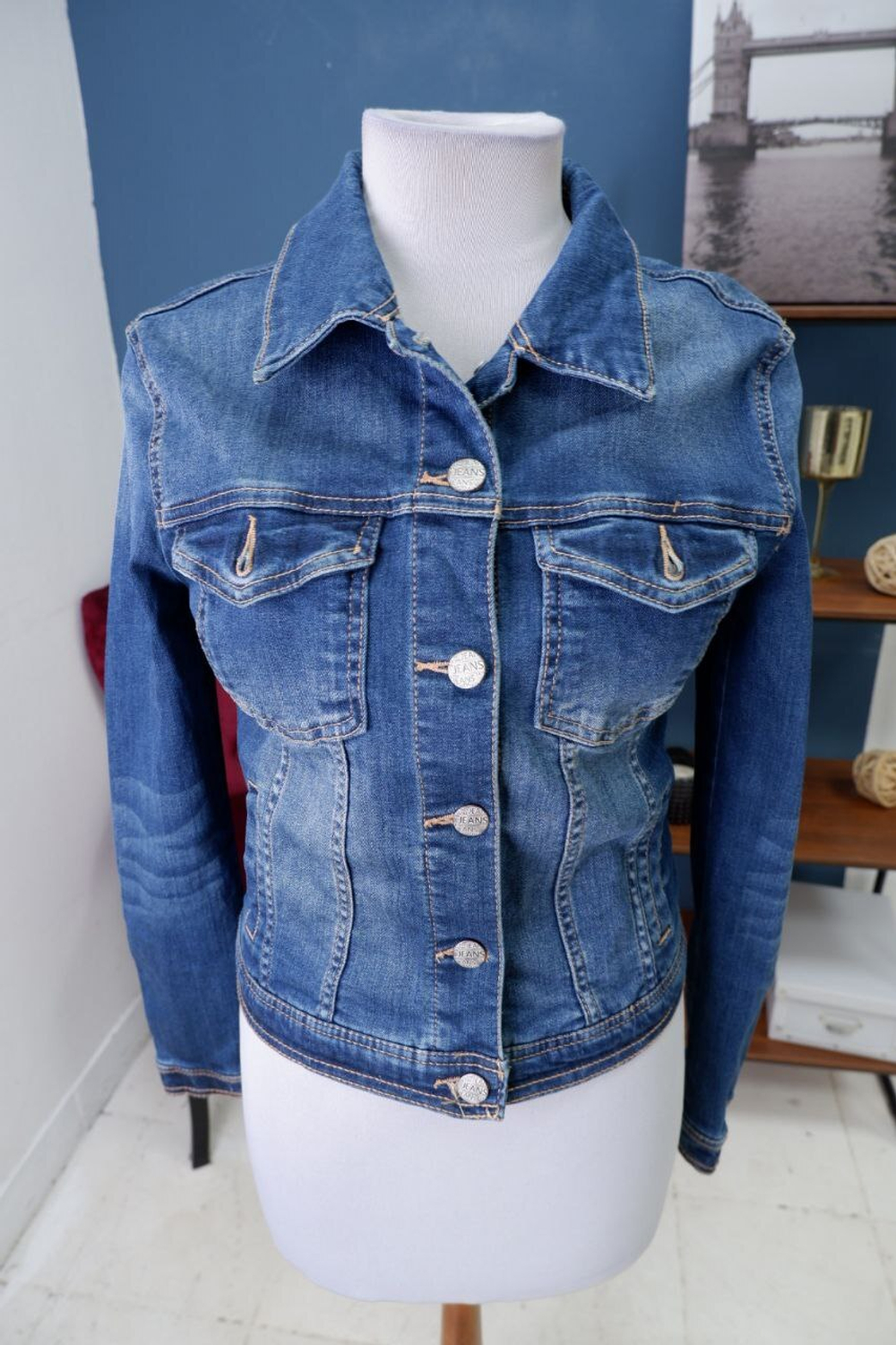 Жакет Oodji джинсовый 42 размер