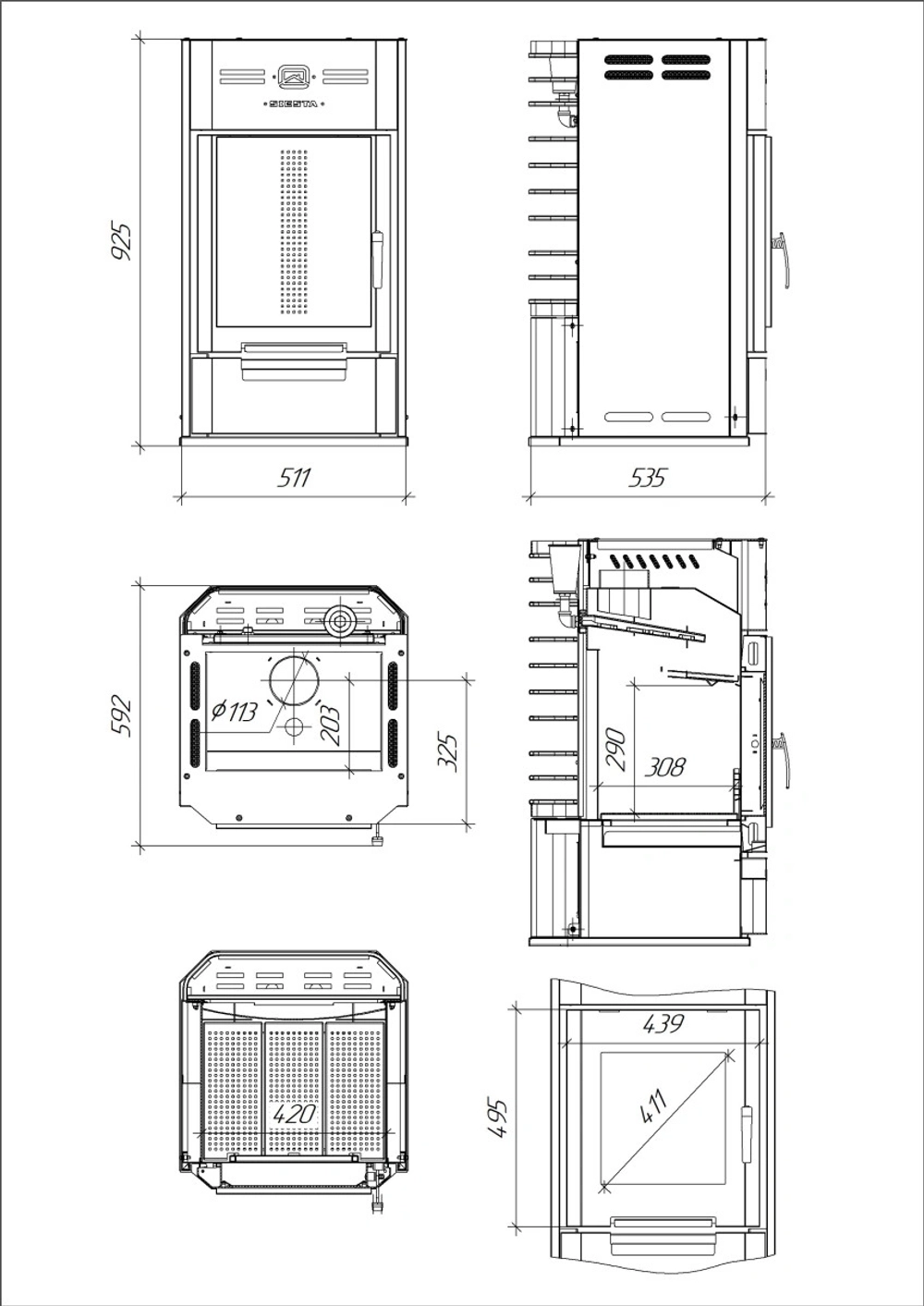 Печь для бани Сиеста-16 (2.0)