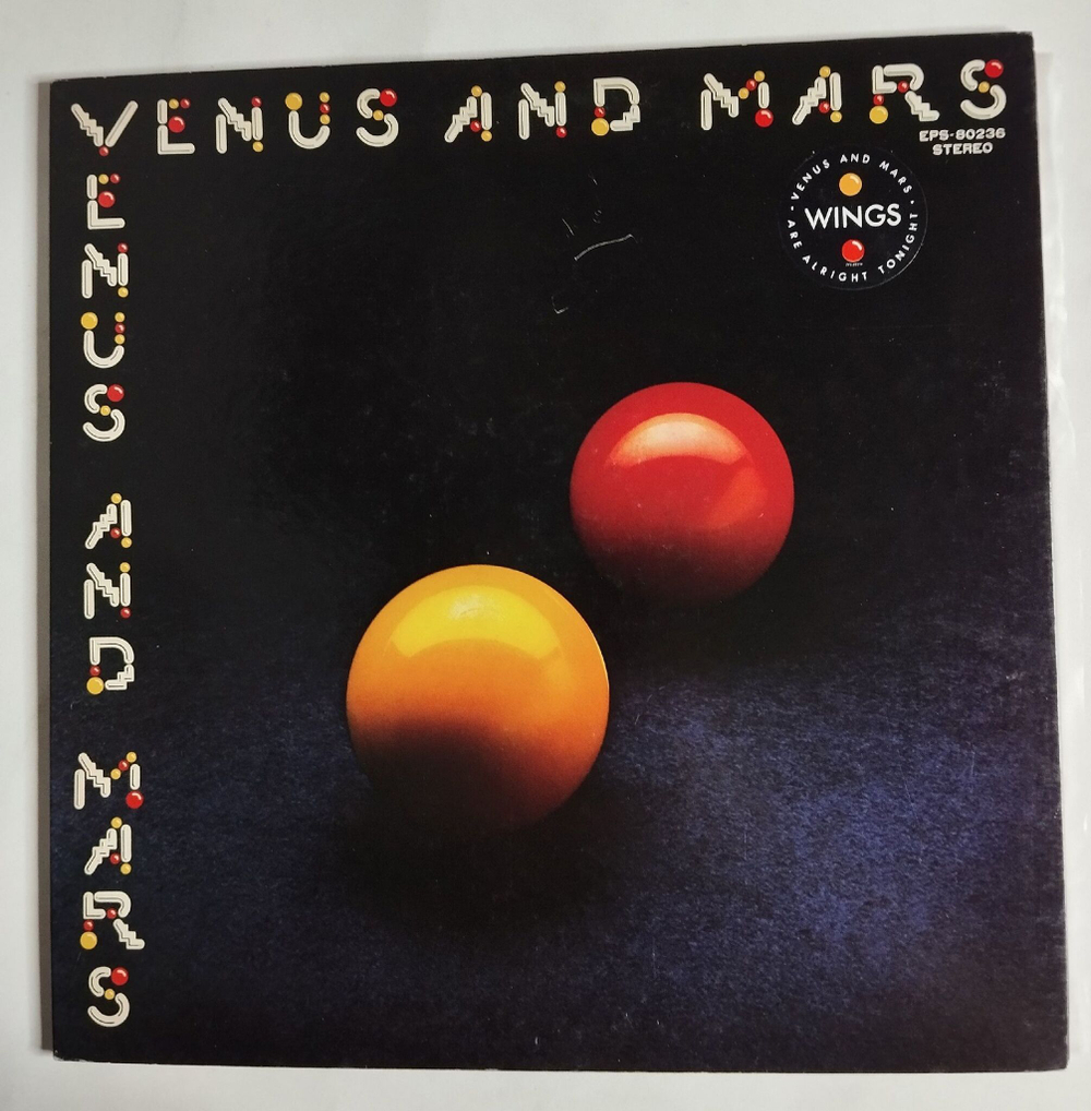 Винтажная виниловая пластинка LP Paul McCartney Wings Venus And Mars (Japan 1975) (No Obi) EX