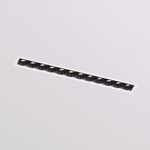DK2532-WB Встраиваемый светильник SPACE со светодиодом под шпатлевку L240mm 220V 20W 38° 4000К IP20 белый/черный алюминий