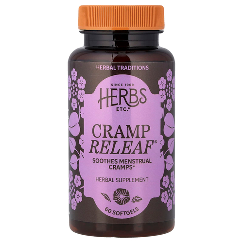 Herbs Etc., Cramp ReLeaf®, 60 мягких таблеток