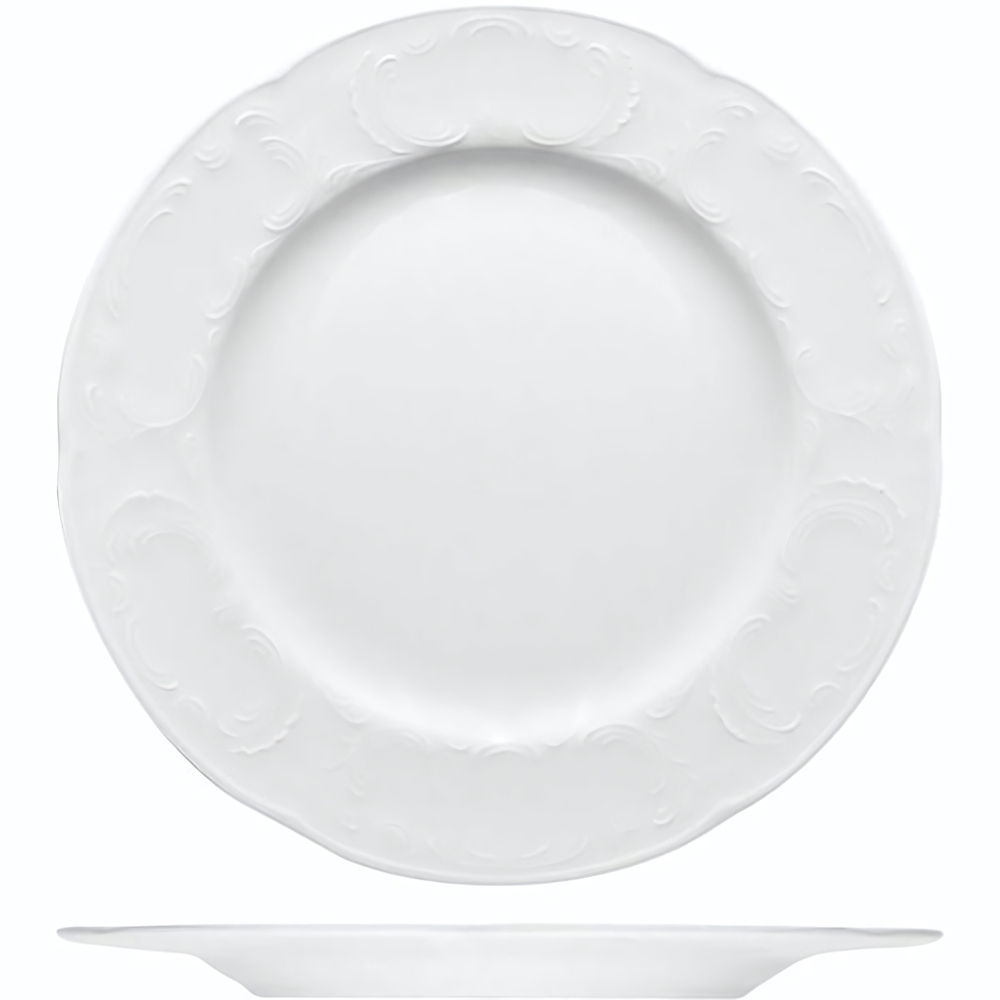 Тарелка «Моцарт» мелкая;фарфор;D=300,H=22мм;белый (Цвет: белый)