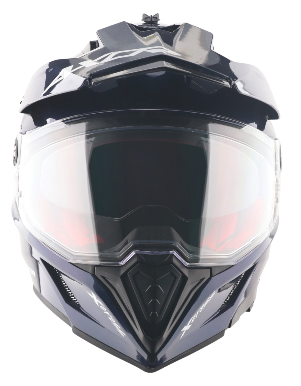 Шлем AXOR X-CROSS DUAL VISOR SC, с визором, цвет синий (L)