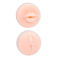 Телесный двусторонний мастурбатор-вагина и ротик 25см Bior Toys Tokyo Style TS-61015