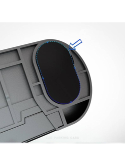 Парковочная автовизитка с номером телефона и подставкой для телефона/ автовизитка