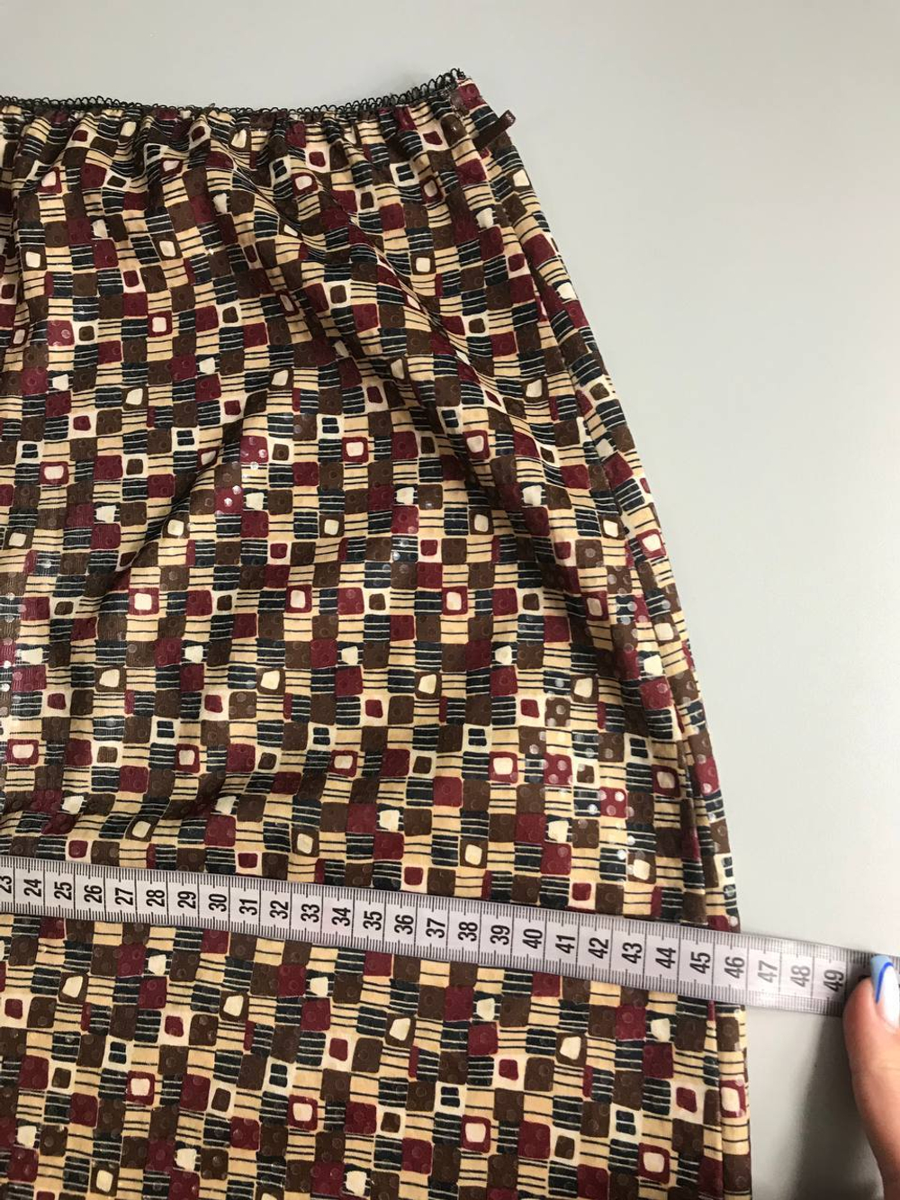 Юбка обтягивающего кроя, визуально на 44/46 размер