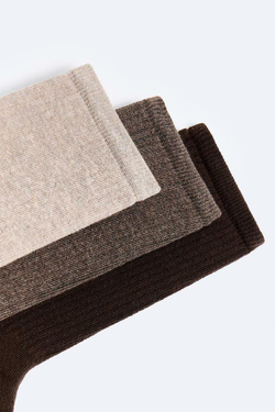 ZARA УПАКОВКА ИЗ 3 НОСКОВ В РУБЧИК, РАЗНОЦВЕТНЫЙ