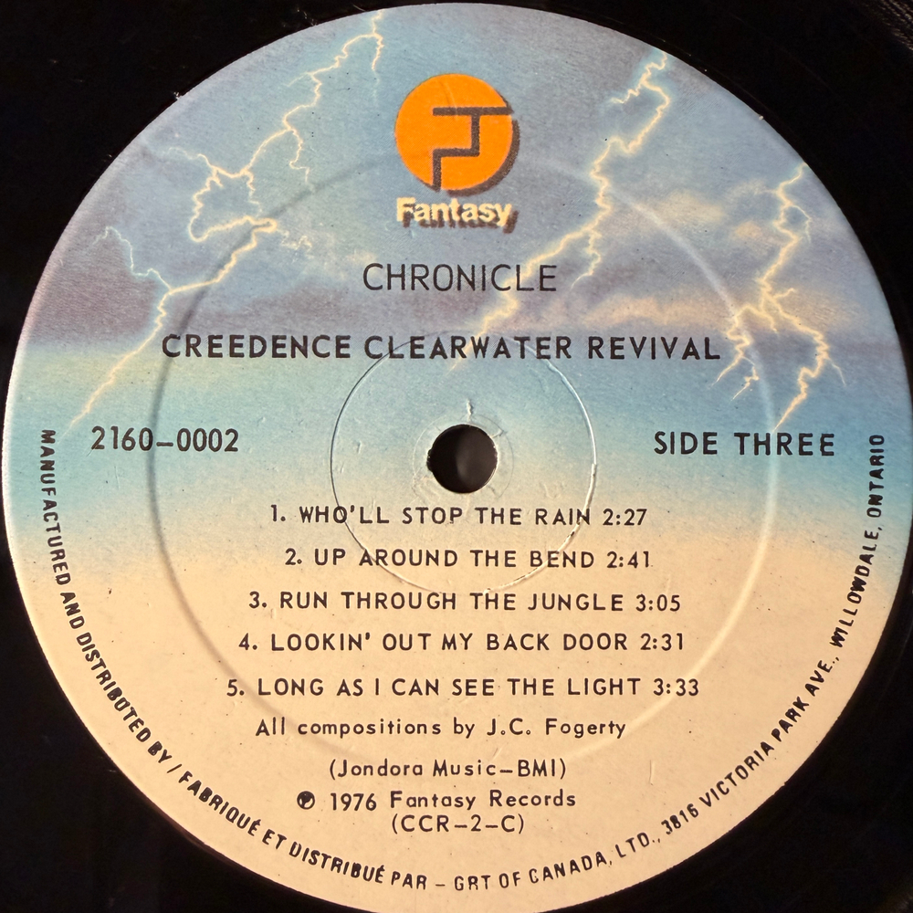 Creedence Clearwater Revival Featuring John Fogerty ‎– Chronicle - The 20 Greatest Hits 2LP (Канада 1976г.) Т