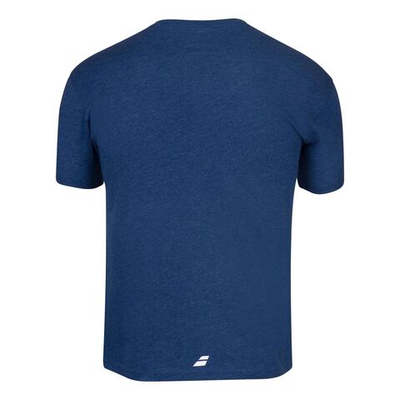 Мужское теннисное поло Babolat Exercise T-Shirt Men - Dark Blue, White
