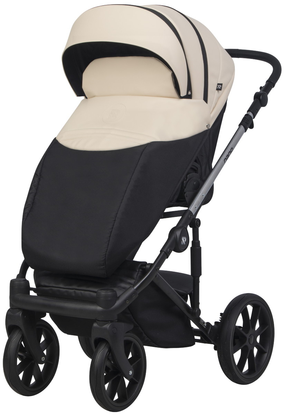Детская коляска Riko Nano Thermo Ecco 3 в 1 с автокреслом Rant Cruise Grey 03 Ivory beige (бежевый)