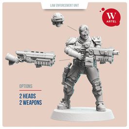 Комплект миниатюр L.E.U. - Assault Squad (Female Enforcers)