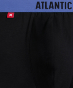 Мужские трусы шорты Atlantic, набор из 5 шт., хлопок, черные, 5SMH-004