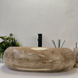 Раковина из окаменелого дерева Fossil Basin OD-02958 55*38*15 см