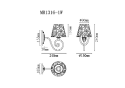 Бра MyFar Luna MR1316-1W
