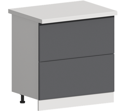 Кухня Модуль ШН2Я 800 Графит / Графит Софт