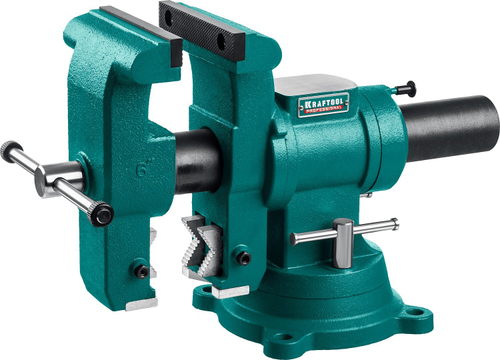 Стальные слесарные тиски KRAFTOOL 3D-STEEL 150 мм