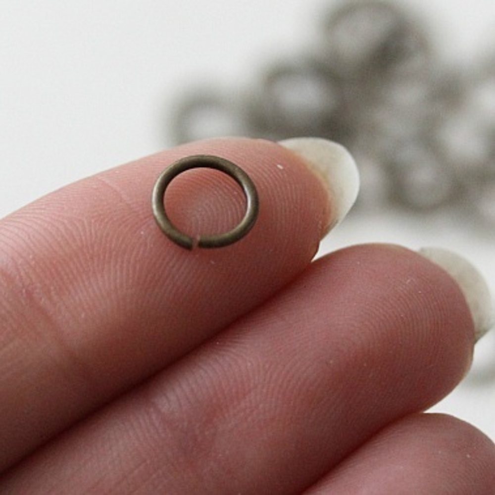 Колечки 8 мм (50шт, бронза)