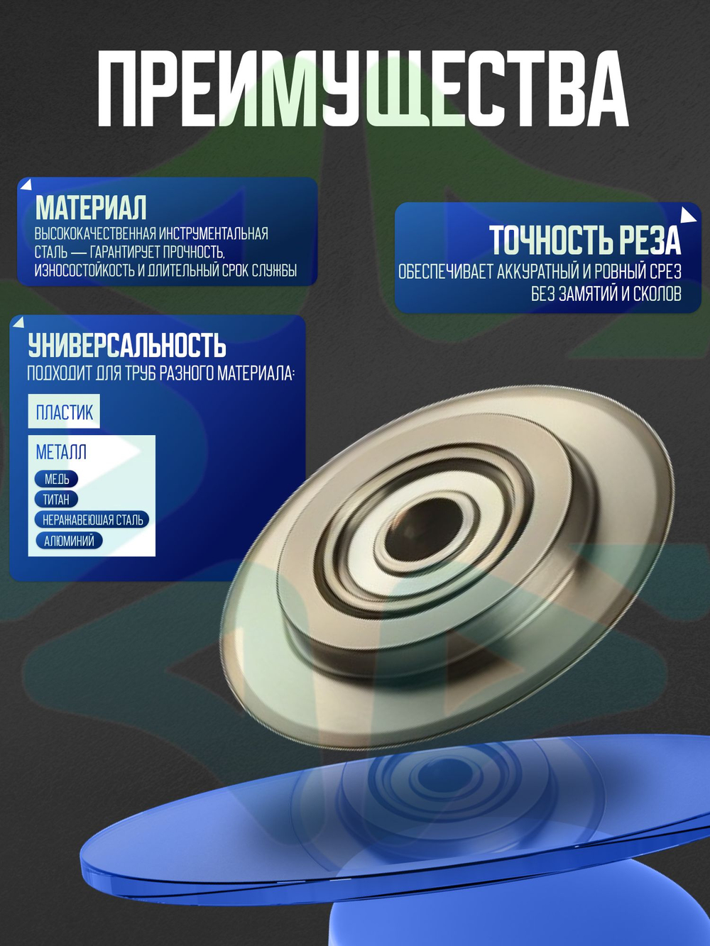 Сменные режущие ролики 2 шт WK-319B для трубореза WK-319 и CT-319