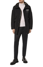 Парка муж. AERONAUTICA 2954 черная XVII лого