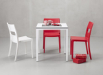 Стул пластиковый Scab Design Sai, красный