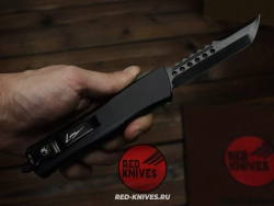 Нож Microtech Troodon H/E - рукоять зеленый Ultem, черный клинок RK-469