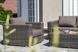 "Боно" лаунж-зона из искусственного ротанга, цвет графит