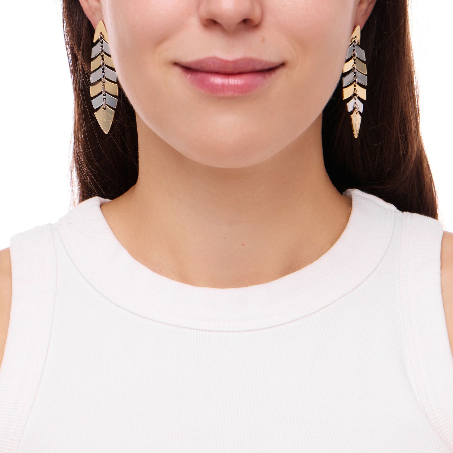 Серьги Bicolor Symmetrical Movable Earrings