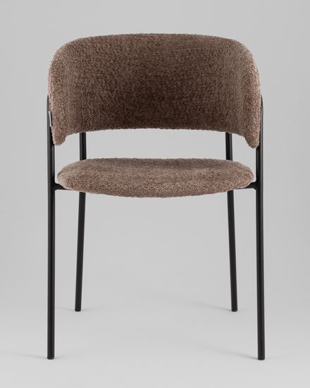 Кресло Нэлли New, букле коричневый