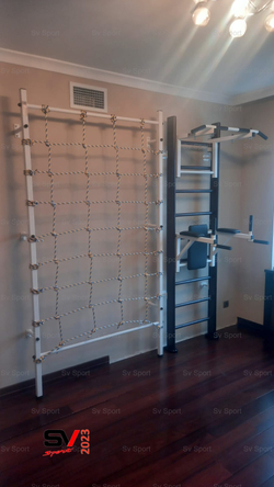 Монтаж шведской стенки Sv Sport в бетонные, кирпичные стены