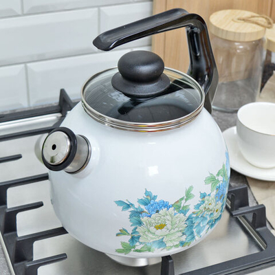 Чайник 3л со свистком "Голубой лотос"