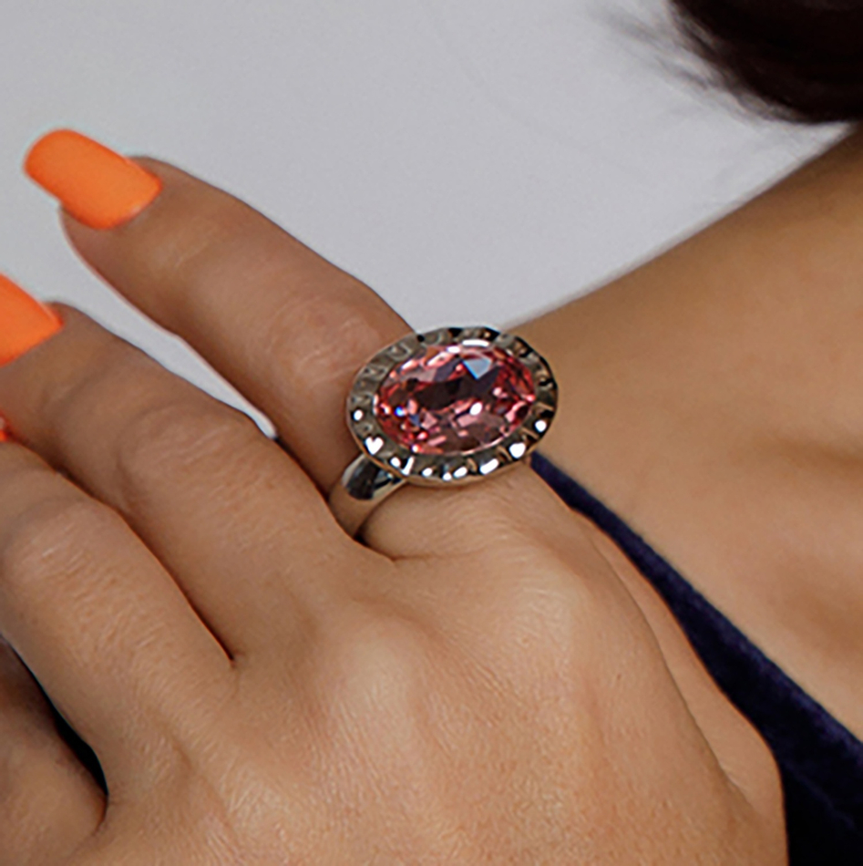 Кольцо Qudo TIVOLA UNICA big (S/P) Light rose 56 686639