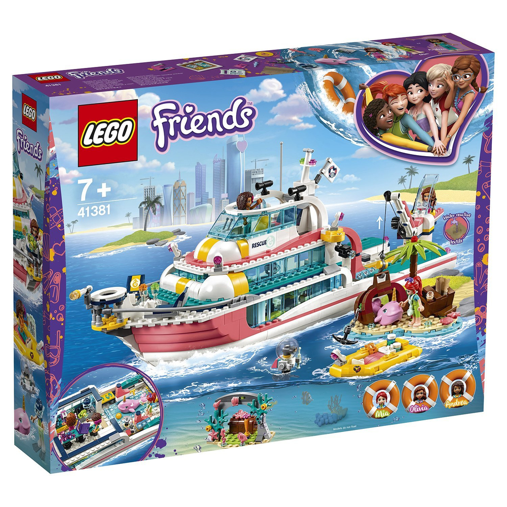 LEGO Friends: Катер для спасательных операций 41381 — Rescue Mission Boat — Лего Френдз Друзья Подружки