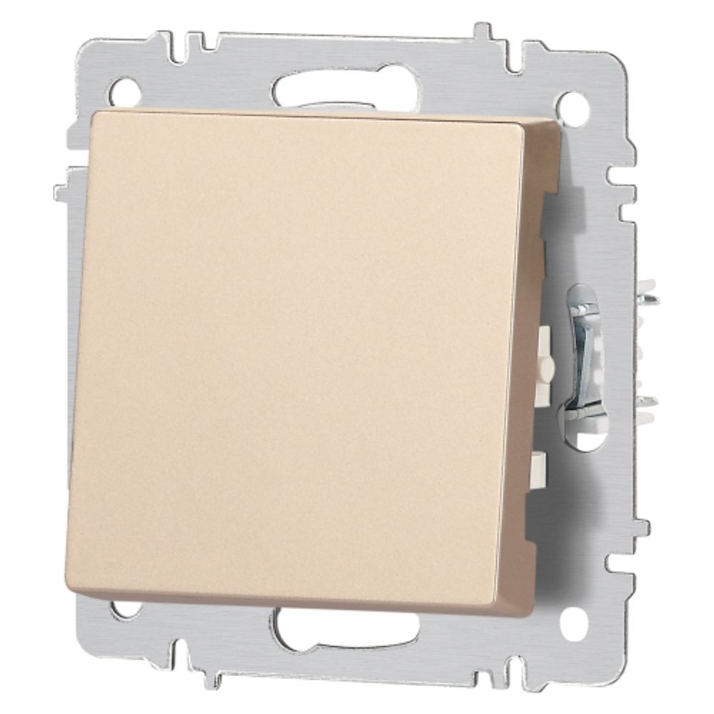 Переключатель Intro Accent 6-103-04 , 10А-250В, IP20, СУ, AL/CU, шампань