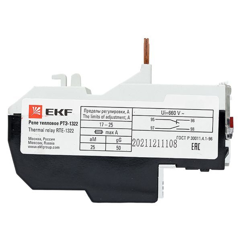 Реле тепловое РТЭ-1322 17-25А EKF PROxima