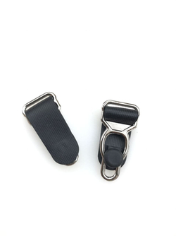 Держатели чулок (пажи) металл. черный/серебро