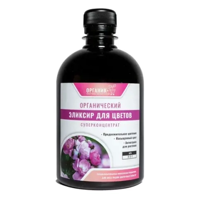 Удобрение Эликсир для цветов, 0,5л