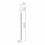 Подвесной светодиодный cветильник LED4U L7272-1000 BK