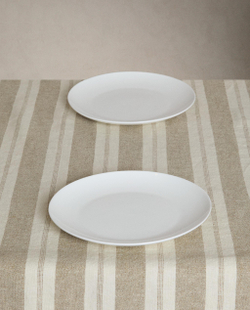 Zara Home скатерть из льна, узор в полоску, 300 200 см