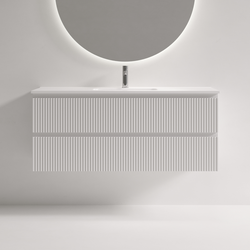 Тумба подвесная Sancos Snob R 1195х390х500, Bianco, SNR120/39W