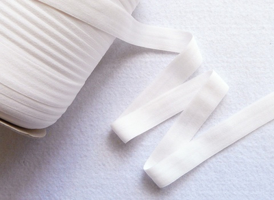 Бейка трикотажная (эластичная, 2,0см). Цвет- Молочная