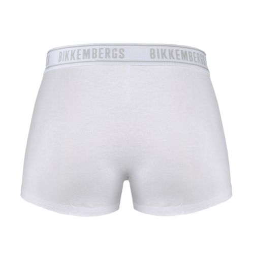 Мужские трусы хипсы (белый) набор 2 в 1 Bikkembergs BKK1UTR15BI